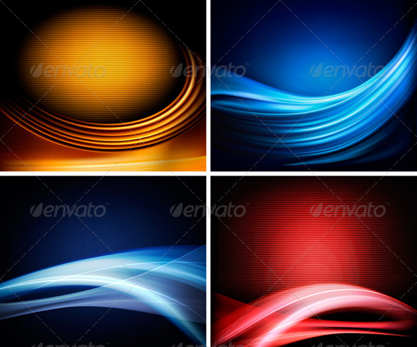 Set of business colorful abstract backgrounds Set of business colorful abstract backgrounds