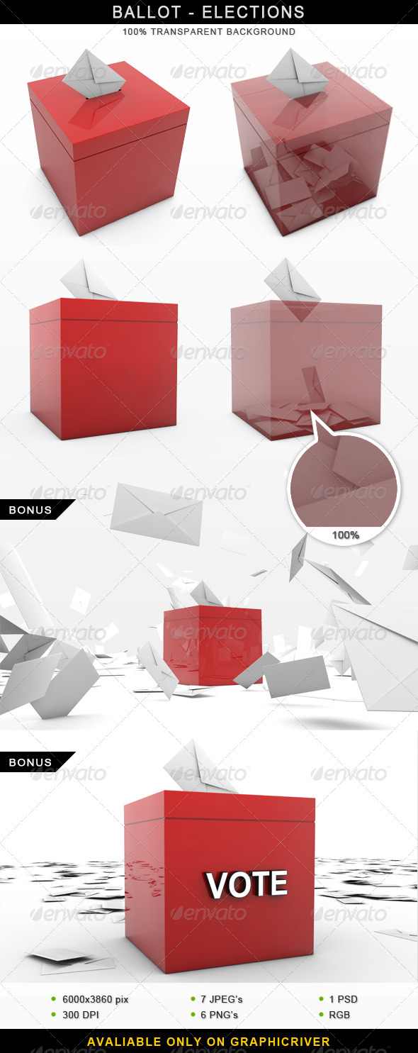 Ballot Elections Vote 3D Ballot Elections Vote 3D