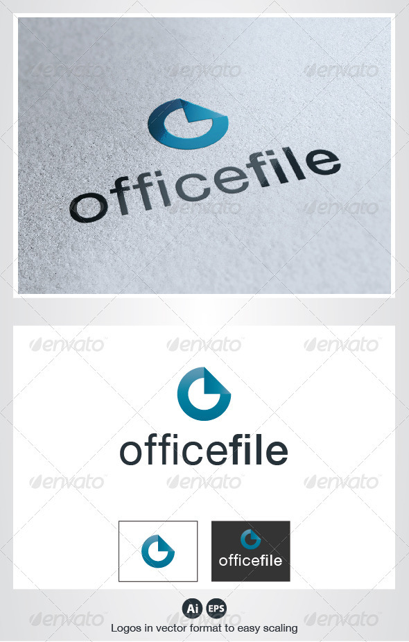 Office File O Letter Logo