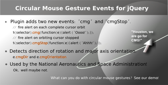 Circular Mouse Gesture Events for jQuery Circular Mouse Gesture Events for jQuery