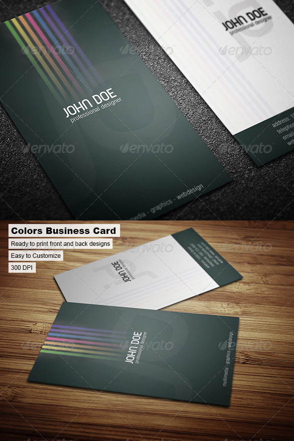 Colors Business Card Colors Business Card