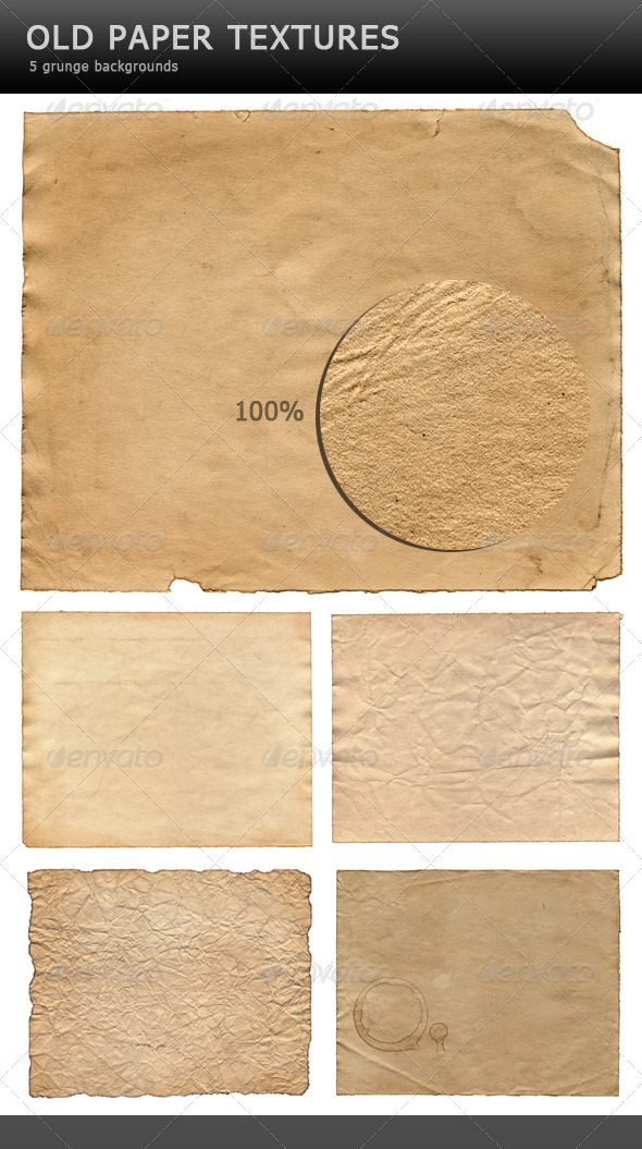 Old paper textures Old paper textures