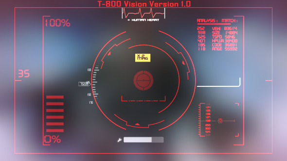 Terminator Robot Hud Terminator Robot Hud