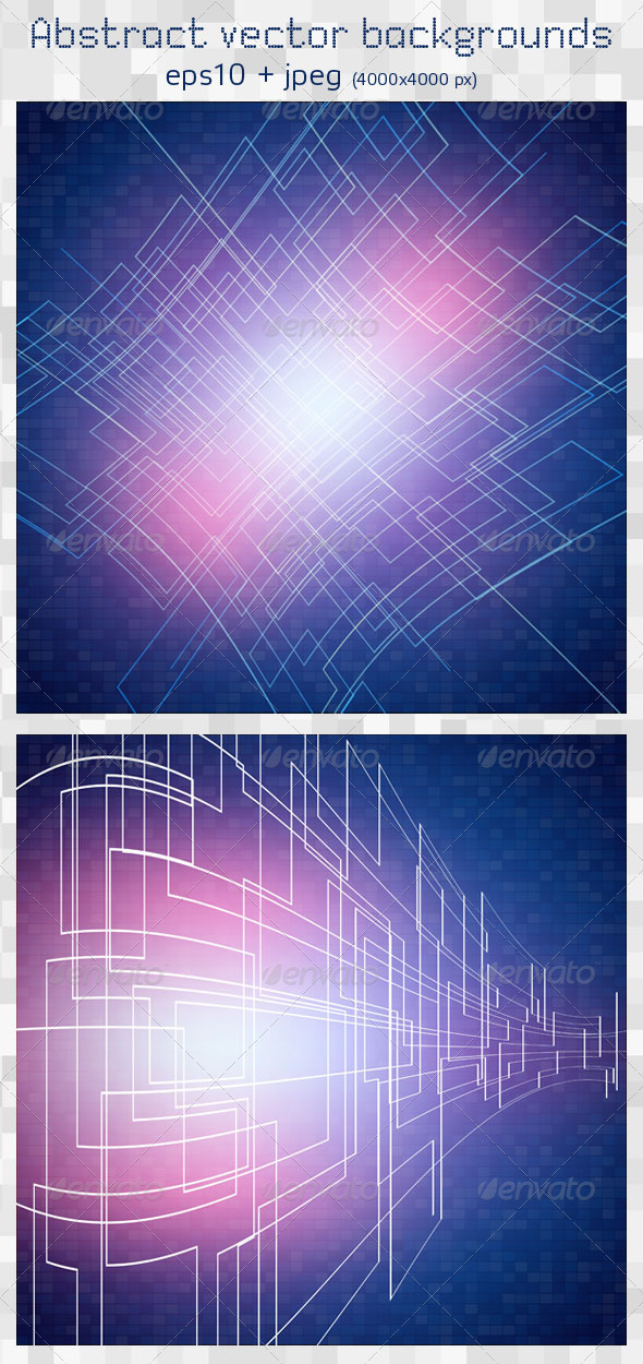 2 Abstract Vector Backgrounds 2 Abstract Vector Backgrounds