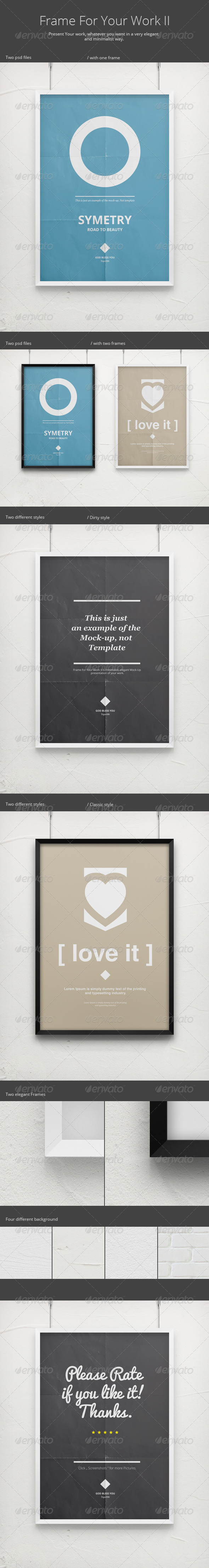 Frame For Your Work II Poster Mock-Up Frame For Your Work II Poster Mock-Up