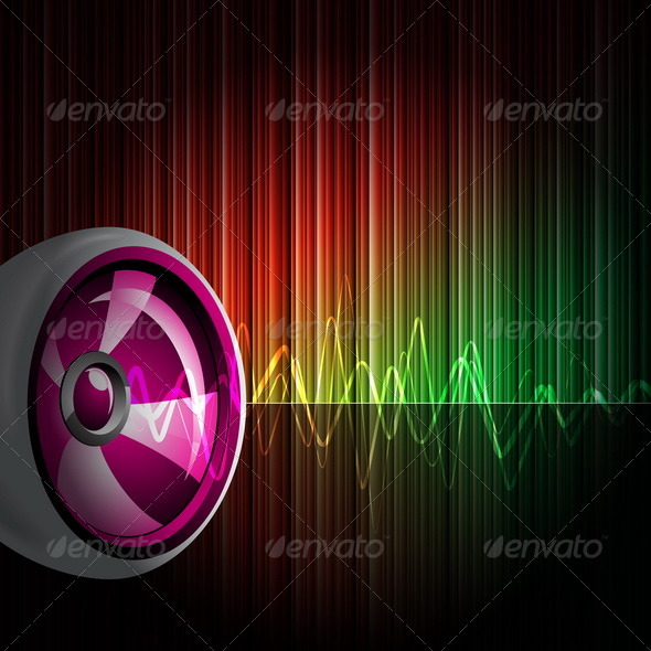 Abstract vector shiny background with speaker Abstract vector shiny background with speaker