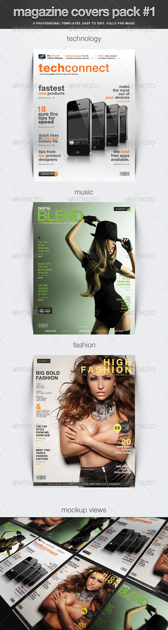 Magazine Covers Pack #1 Magazine Covers Pack #1