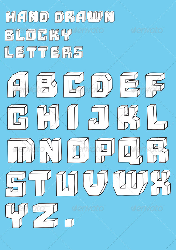 Blosky big alphabet letters Blosky big alphabet letters