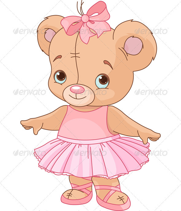 Cute Teddy Bear Ballerina Cute Teddy Bear Ballerina