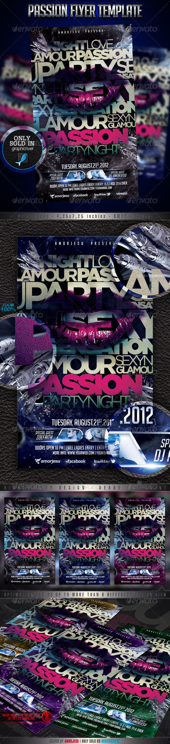 Passion Flyer Template - Events Flyers