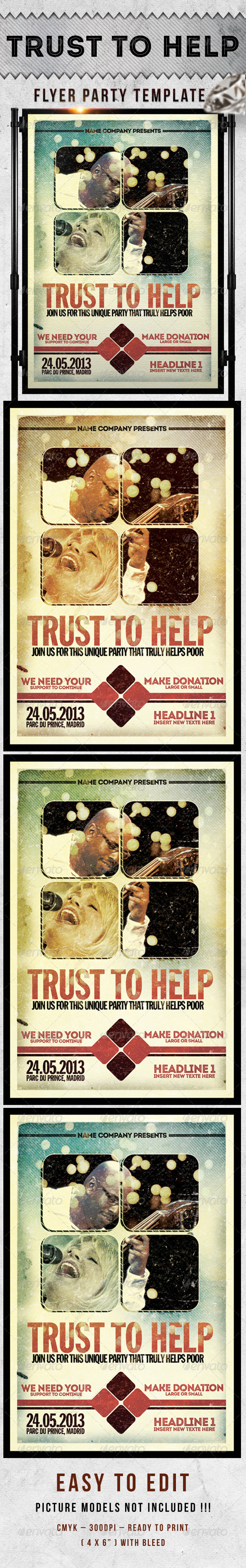 Trust To Help Flayer Template Trust To Help Flayer Template