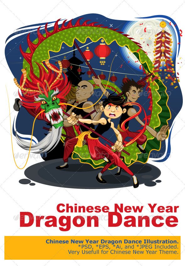Chinese New Year Dragon Dance Chinese New Year Dragon Dance