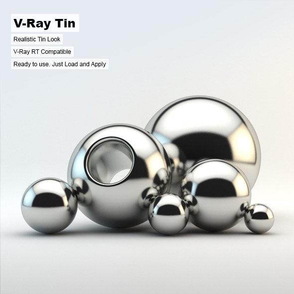 V-Ray Tin Material - 3DOcean Item for Sale