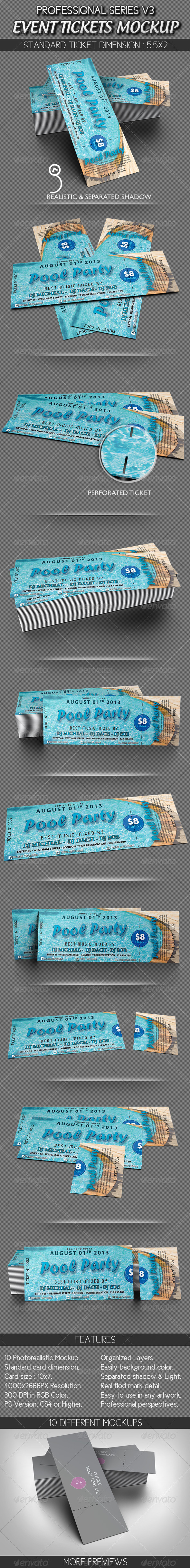 Event Tickets Mockup Event Tickets Mockup