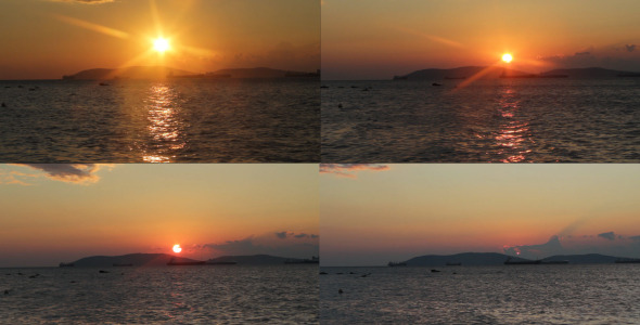 Sunset Over The Sea Time Lapse Sunset Over The Sea Time Lapse