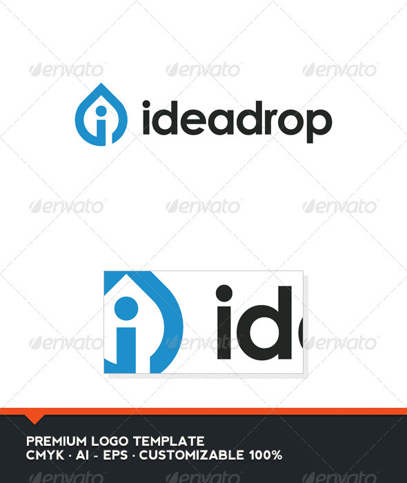 Idea Drop Logo Template - Letters Logo Templates