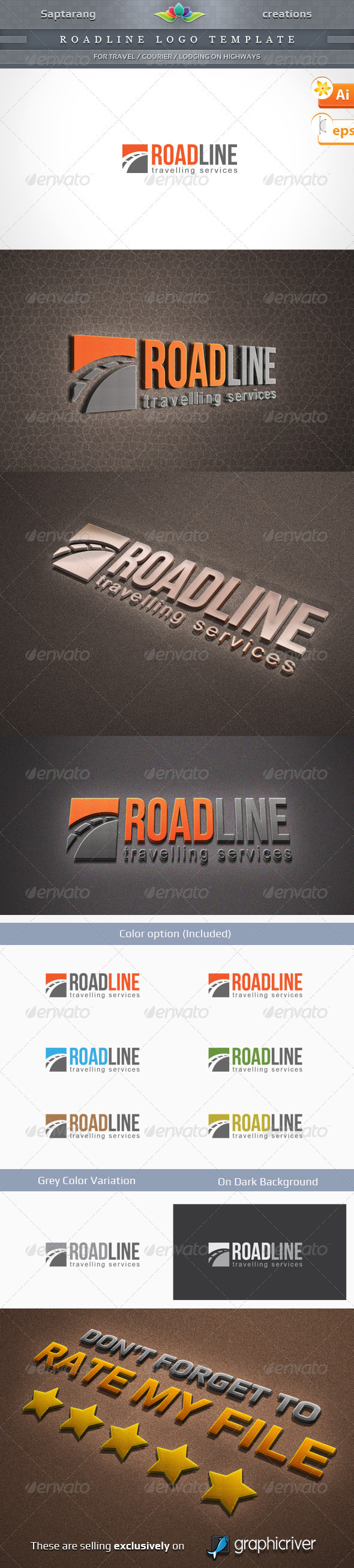 Roadline Logo Template - Symbols Logo Templates