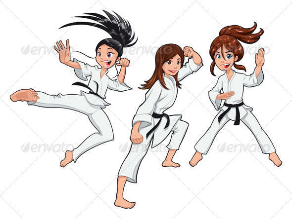 free girl karate clipart - photo #9