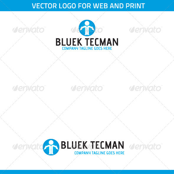 Bluek Tecman Logo Template Bluek Tecman Logo Template