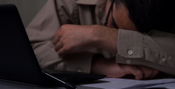 Working Late And Falling Asleep Working Late And Falling Asleep