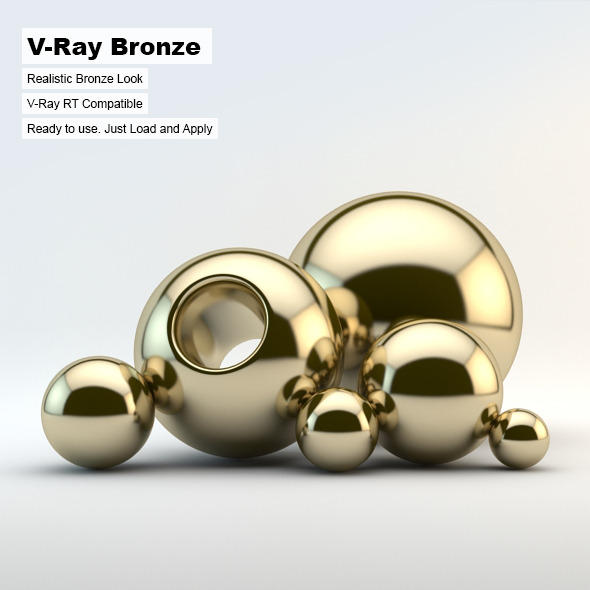 V-Ray Bronze Material - 3DOcean Item for Sale