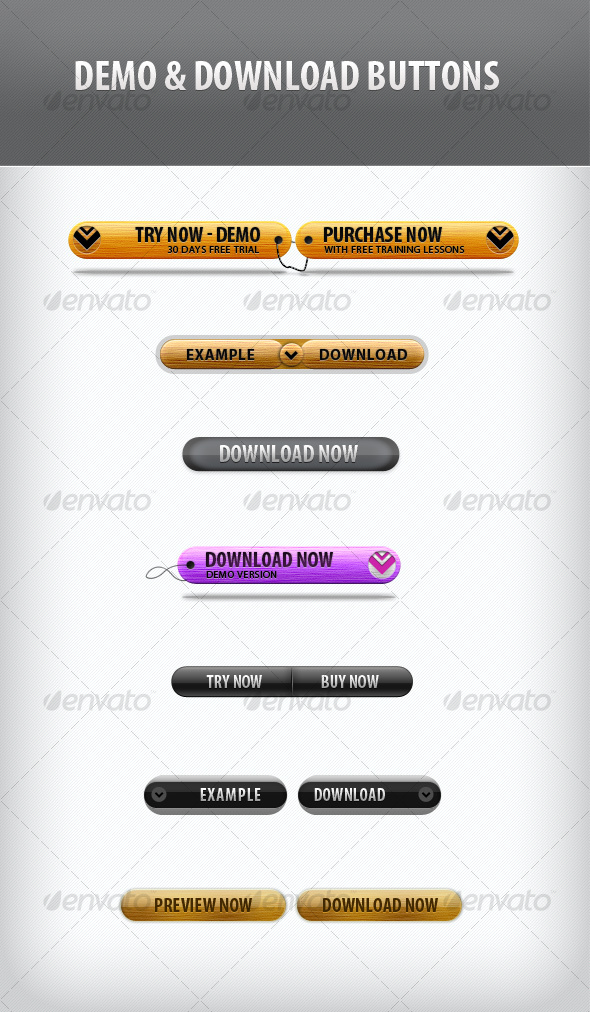 Demo and Download Buttons Demo and Download Buttons