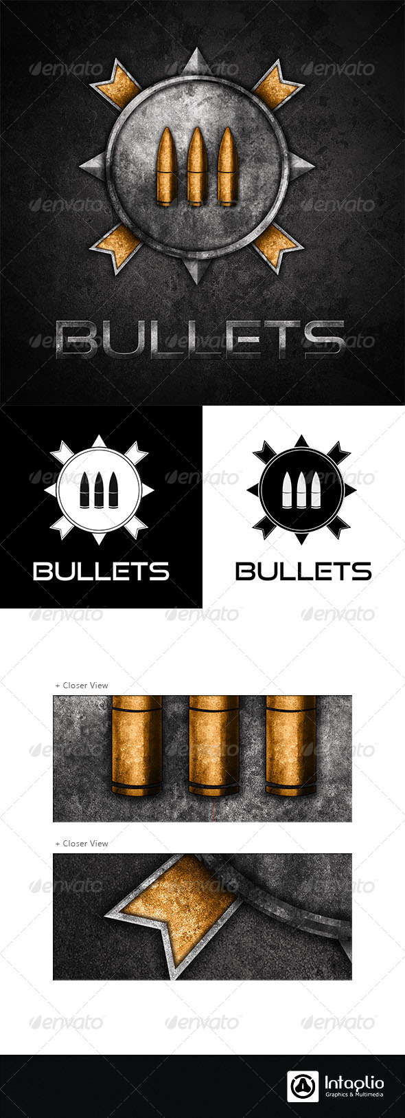 Military / Gaming Logo - Bullets