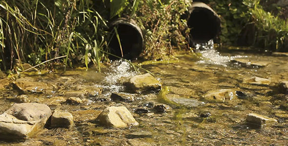 Spring Water Flowing Out Of Pipes Spring Water Flowing Out Of Pipes