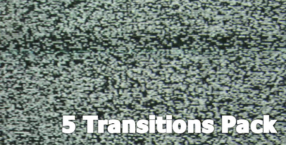 TV No Signal White Noise Transitions 5-Pack TV No Signal White Noise Transitions 5-Pack