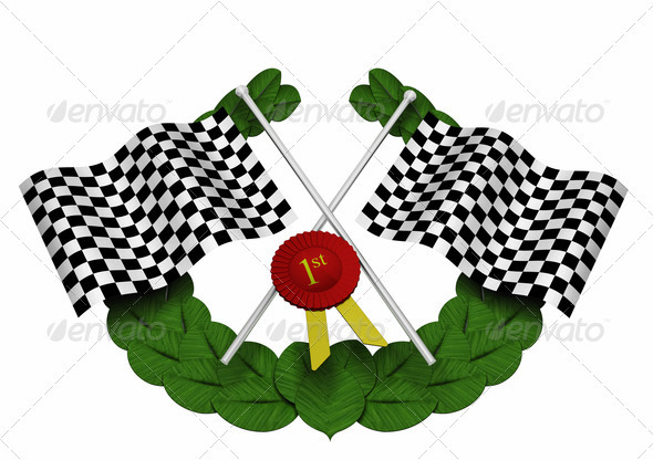 Checkered flags Checkered flags