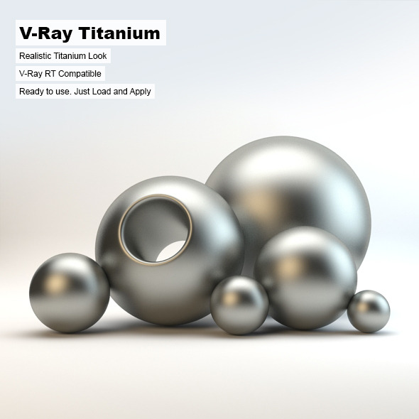V-Ray Titanium Material - 3DOcean Item for Sale