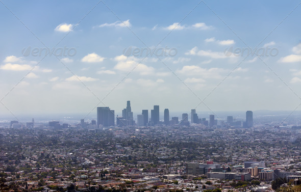 Los Angeles downtown, bird27;s eye view