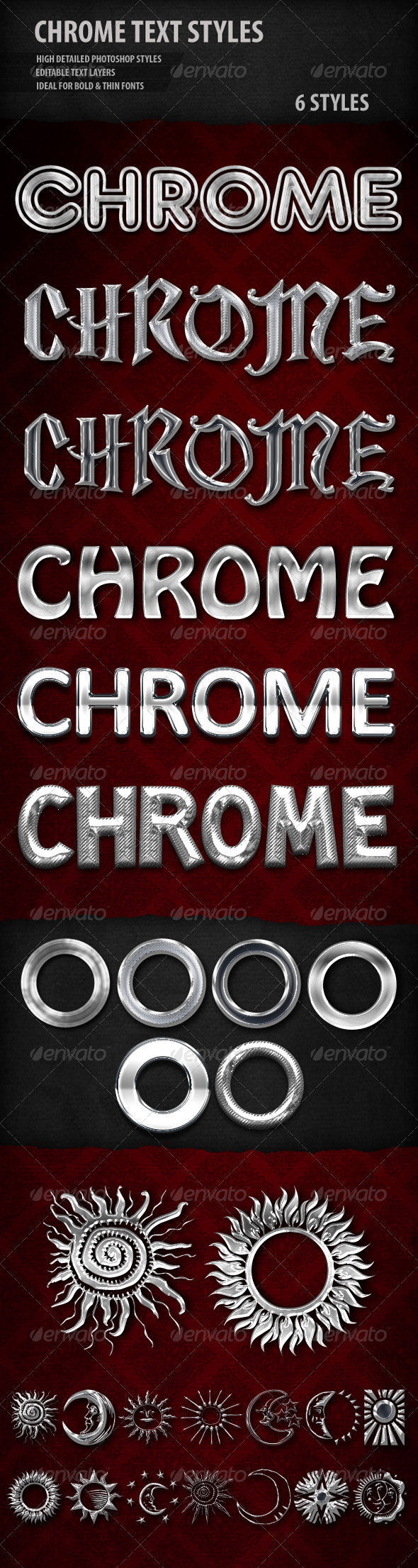 Chrome Text Styles - Styles Photoshop