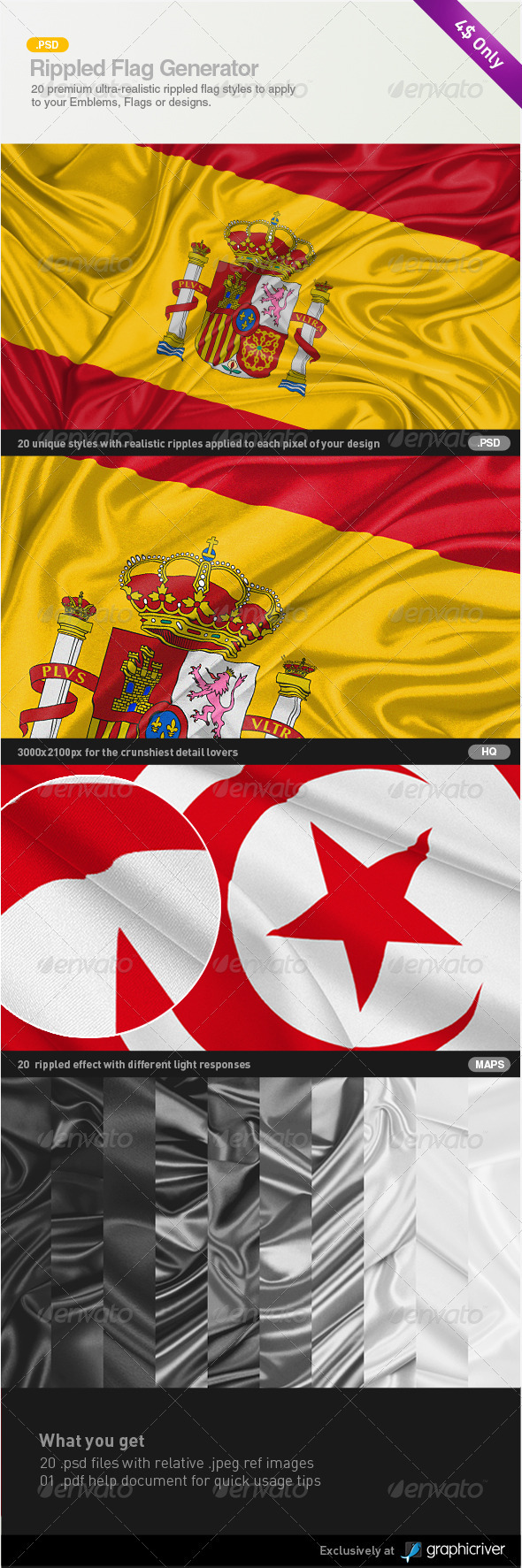Rippled Flag Generator Rippled Flag Generator