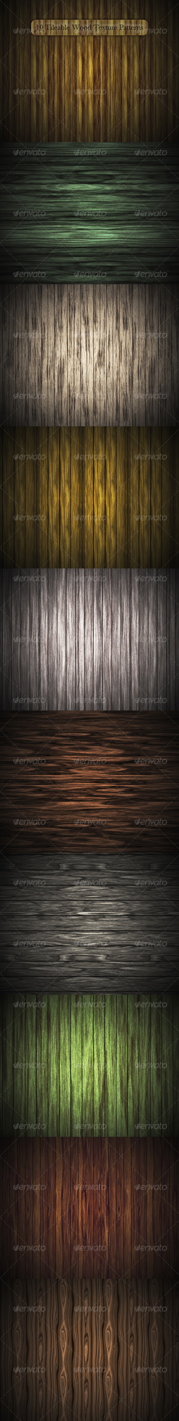 10 Tileable Wood Texture Patterns - Textures / Fills / Patterns Photoshop