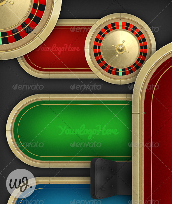 Casino Table Pack - Objects Illustrations