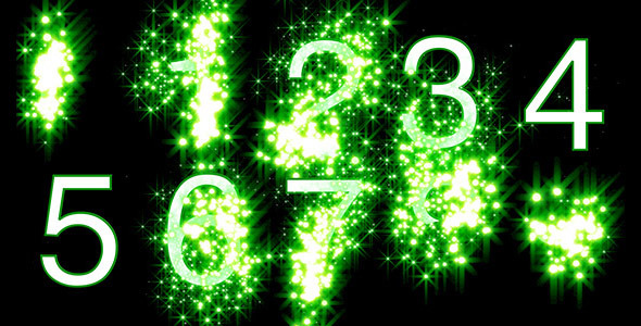 Numbers Revealed by Stars Green Style Numbers Revealed by Stars Green Style