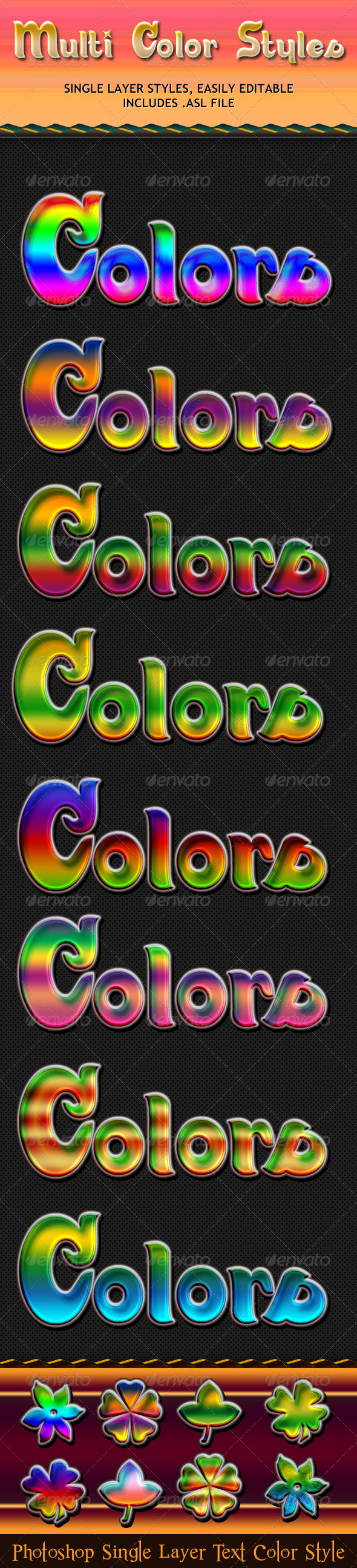 Multi Color Styles - Text Effects Styles