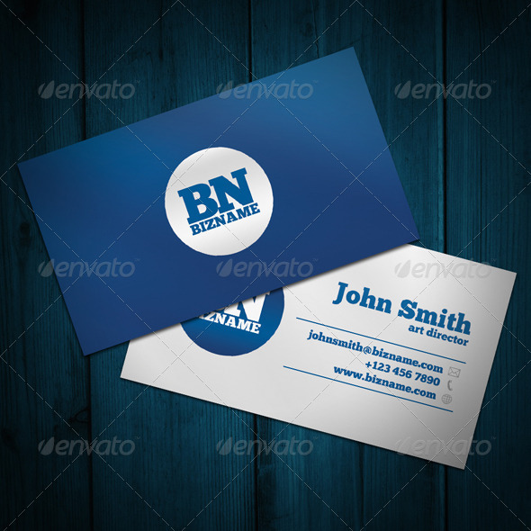 Blue Business Card Blue Business Card