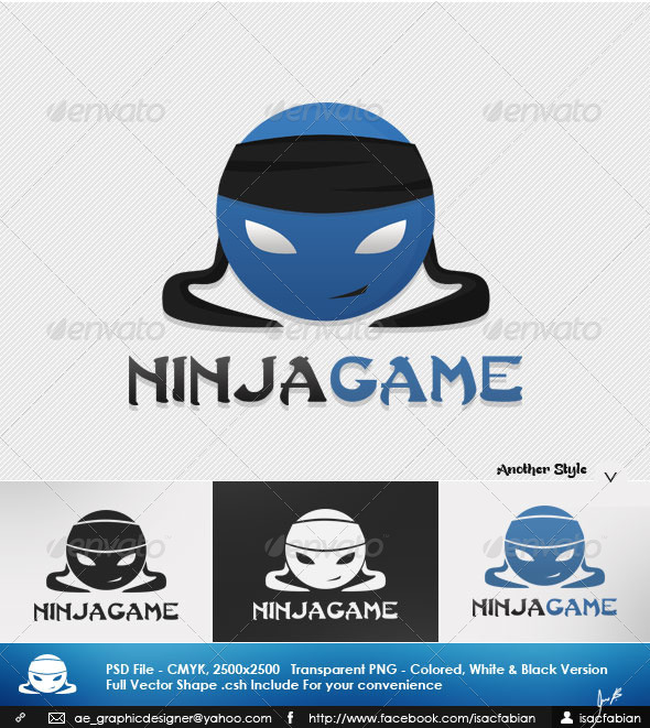 Ninja Game Logo Template