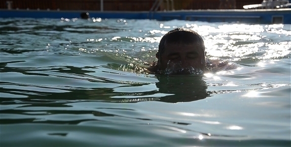 Man Swimming In Pool Water 1 Man Swimming In Pool Water 1