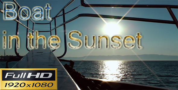 Boat Seascape Sunset Boat Seascape Sunset
