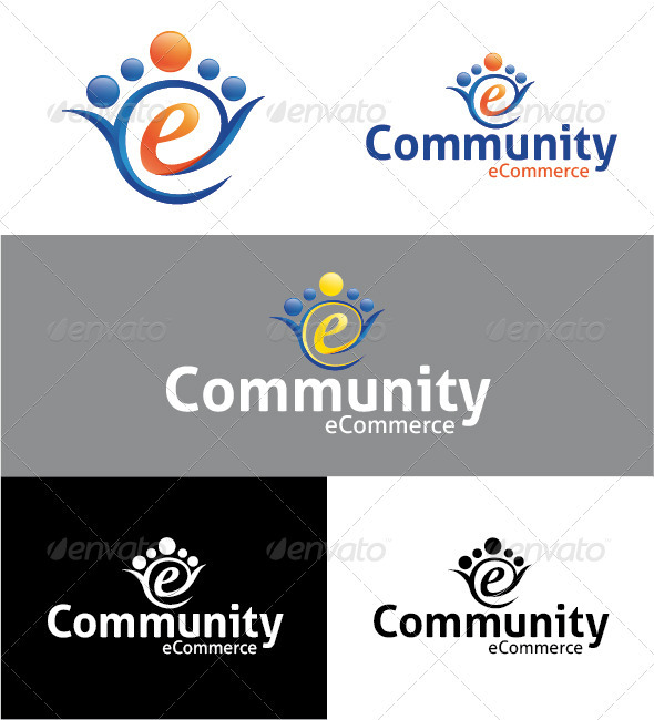 Community eCommerce Logo - Humans Logo Templates