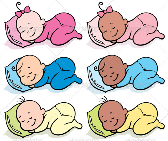 Sleeping Babies | GraphicRiver