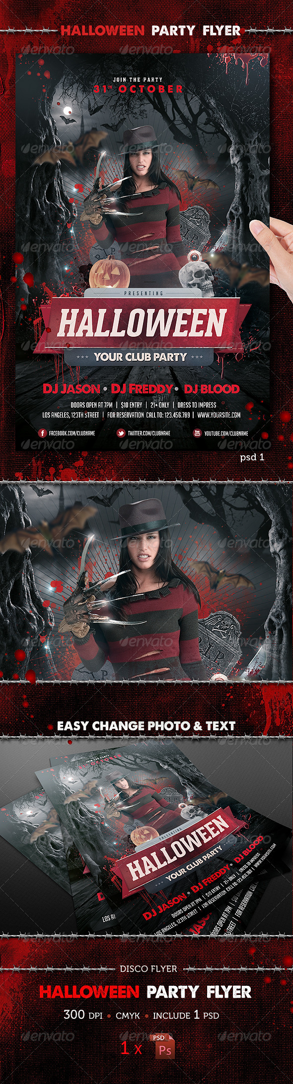 Halloween Party Flyer Template