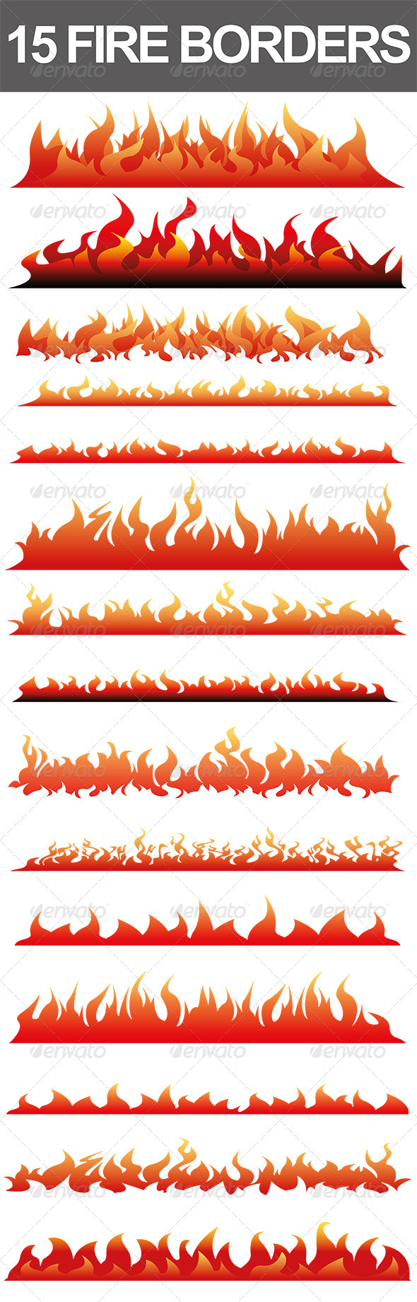 15 Fire Borders 15 Fire Borders