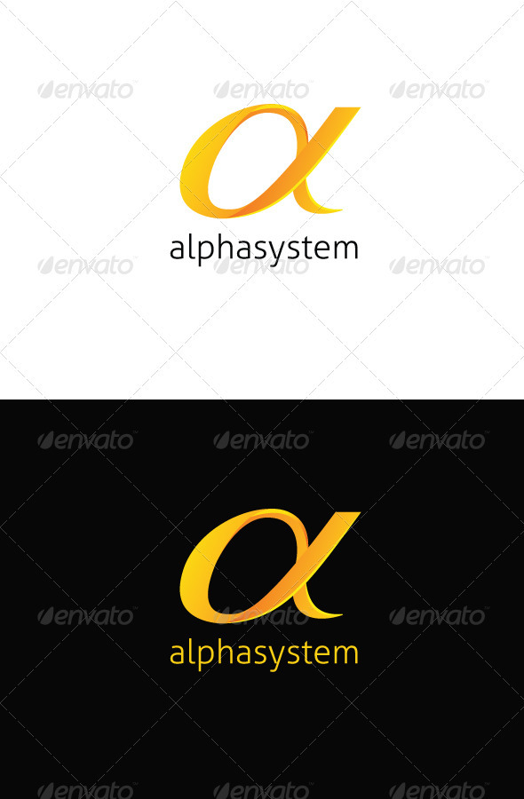 symbol powerpoint alpha Letters Logo Templates  Alpha