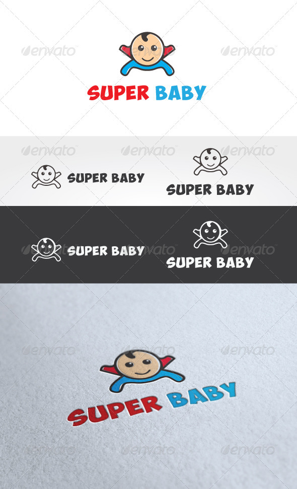 Super Baby Logo Template