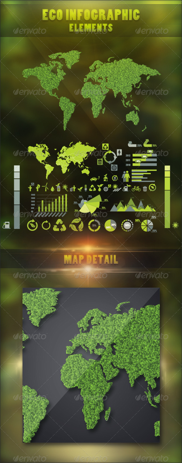 GraphicRiver Eco Infographic Elements 2976042 GraphicRiver Eco Infographic Elements 2976042