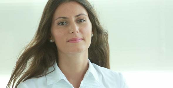 Brunette With Touchpad Brunette With Touchpad